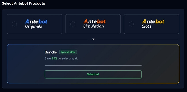 Goated Bot Subscription Selection