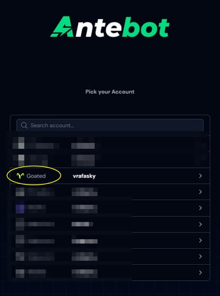 Antebot Login - Goated Bot Access