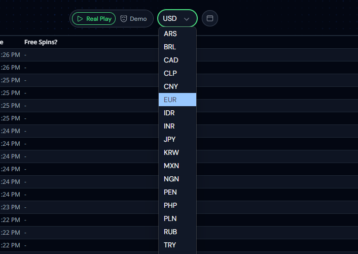 Multiple Fiat Currencies